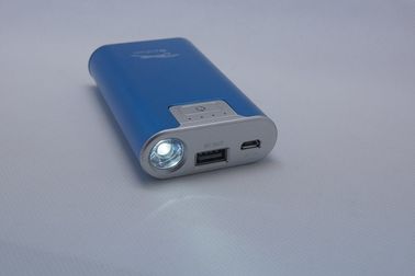 Banque portative 6600mAh de puissance d'USB en métal d'appareil photo numérique avec la torche de LED