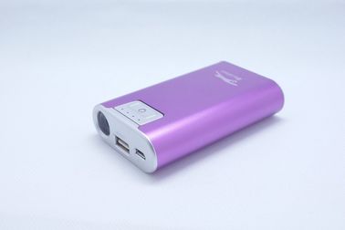 Banque portative 6600mAh de puissance d'USB en métal d'appareil photo numérique avec la torche de LED