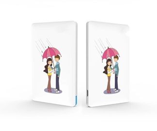 Banque mince portative 4000mAh de puissance de Li-ion pour le téléphone portable/Ipad, blanche