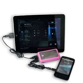 Banque universelle de puissance de cylindre d'ABS pour Smartphone, blanc/bleu/rouge