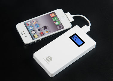 Couleur blanche d'affichage à cristaux liquides de banque rechargeable de puissance, batterie externe de banque de la puissance 5000mah