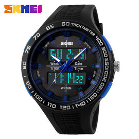Montre analogique-numérique profondément imperméable originale de la courroie 50M d'unité centrale pour l'amant de sport de forme physique