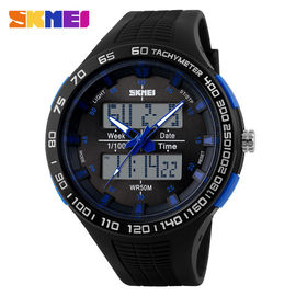 Montre analogique-numérique profondément imperméable originale de la courroie 50M d'unité centrale pour l'amant de sport de forme physique