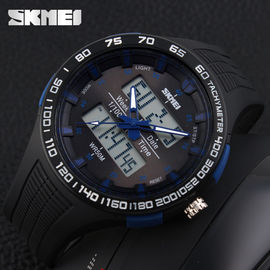Montre analogique-numérique profondément imperméable originale de la courroie 50M d'unité centrale pour l'amant de sport de forme physique