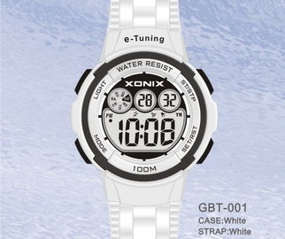 Individu sportif rond imperméable calibrant des montres-bracelet de Digital pour des femmes