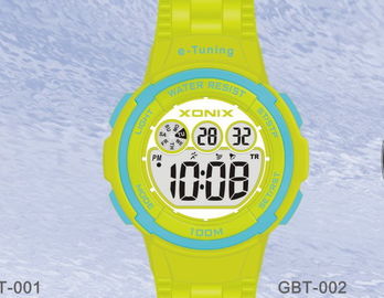 Individu sportif rond imperméable calibrant des montres-bracelet de Digital pour des femmes