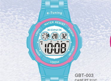 Individu sportif rond imperméable calibrant des montres-bracelet de Digital pour des femmes