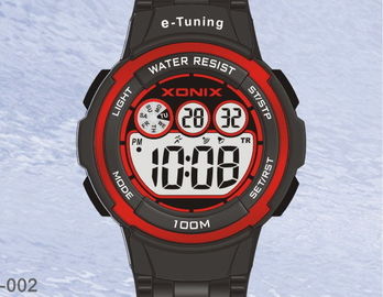 Individu sportif rond imperméable calibrant des montres-bracelet de Digital pour des femmes
