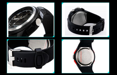 Montre-bracelet analogique-numérique de Madame Round Multifunction avec le carillon horaire