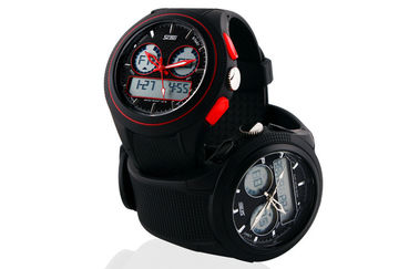 Montre-bracelet analogique-numérique de Madame Round Multifunction avec le carillon horaire