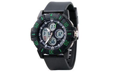 Montre-bracelet analogique-numérique d'atmosphère du contre-jour unisexe 5 d'EL de loisirs avec l'encadrement tournant