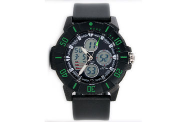 Montre-bracelet analogique-numérique d'atmosphère du contre-jour unisexe 5 d'EL de loisirs avec l'encadrement tournant