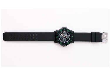Montre-bracelet analogique-numérique d'atmosphère du contre-jour unisexe 5 d'EL de loisirs avec l'encadrement tournant
