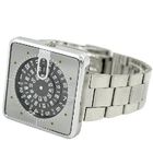 Acier inoxydable de nouvelle de PAIDU Digital de quartz montre-bracelet carrée d'analogue