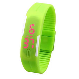 Sports Digital de lumière rouge de montre-bracelet de la bande LED Digital de l'unité centrale des hommes/des femmes