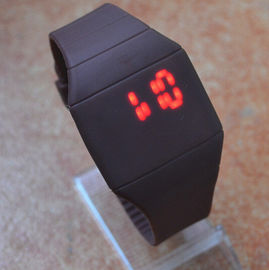Noir unisexe de montre-bracelet de LED Digital pour le cadeau de Noël, montre sans visage du bracelet LED