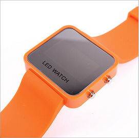 Montre-bracelet en verre de l'écran LED Digital de boîtier en plastique avec la fonction de date et heure