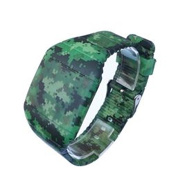 Non - se fanent 3D les montres-bracelet de Digital d'hommes de l'impression LED avec le modèle, montre militaire de LED