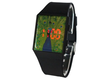 Montres menées unisexes élégantes uniques de sports de Digital de montre-bracelet d'écran tactile