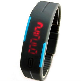 L'écran tactile des hommes de silicone de mode a mené la montre-bracelet de sports de Digital
