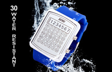 Montre du contre-jour LED Digital d'EL, montres de miroir de cadran de calculatrice