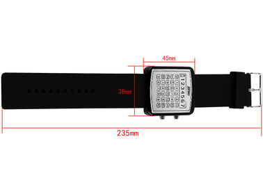 Montre du contre-jour LED Digital d'EL, montres de miroir de cadran de calculatrice