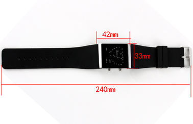 Montre-bracelet des filles LED Digital, montres électroniques de courroie bleue de silicone