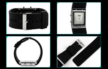 Montre-bracelet des filles LED Digital, montres électroniques de courroie bleue de silicone