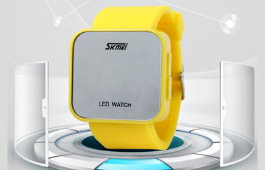 Résistant à l'eau rose d'atmosphère de la montre-bracelet 1 de la caisse LED d'ABS de montre de Wommens Digital