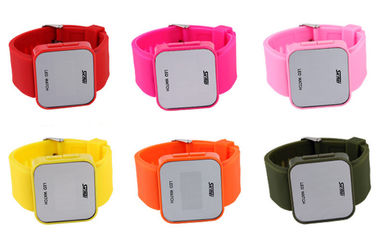 Résistant à l'eau rose d'atmosphère de la montre-bracelet 1 de la caisse LED d'ABS de montre de Wommens Digital