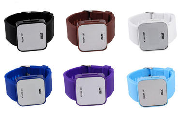 Résistant à l'eau rose d'atmosphère de la montre-bracelet 1 de la caisse LED d'ABS de montre de Wommens Digital