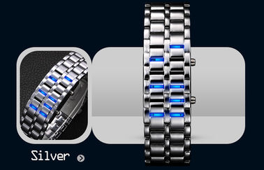 Montre-bracelet du résistant à l'eau LED Digital, montre de samouraïs de fer d'homme