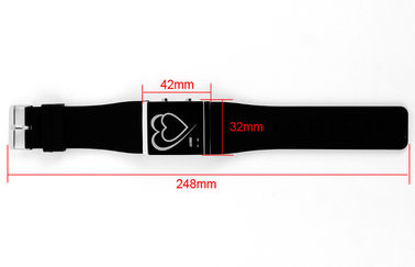 Montre de miroir de contre-jour d'EL de couples de style de coeur de montre-bracelet de LED Digital