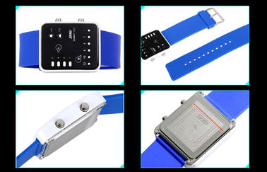 Montres roses de binaire de contre-jour d'EL de montre-bracelet du silicone LED Digital