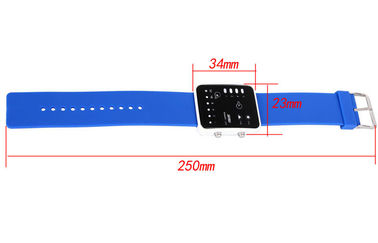 Montres roses de binaire de contre-jour d'EL de montre-bracelet du silicone LED Digital