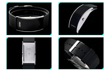 Résistant à l'eau unisexe d'atmosphère de la montre-bracelet 3 de la bande LED Digital d'unité centrale