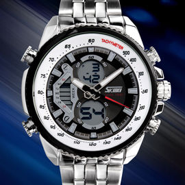 Montre de courroie en métal de quartz du Japon Movt