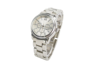 Montre mince de courroie en métal de Silvey d'acier inoxydable, les montres-bracelet des hommes de quartz