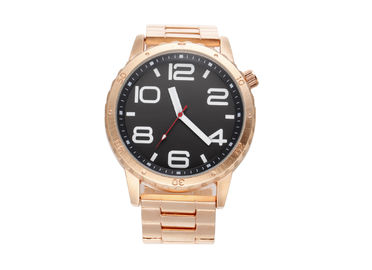 Les montres d'or de courroie en métal d'alliage de quartz de Digital avec l'alarme quotidienne/sonnent d'heure en heure