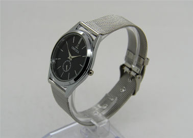 Montre-bracelet unisexe d'affaires d'atmosphère de la montre-bracelet 1 en métal avec les bandes en acier de ruban