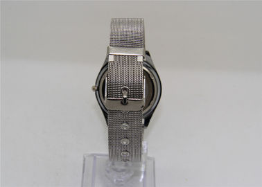 Montre-bracelet unisexe d'affaires d'atmosphère de la montre-bracelet 1 en métal avec les bandes en acier de ruban