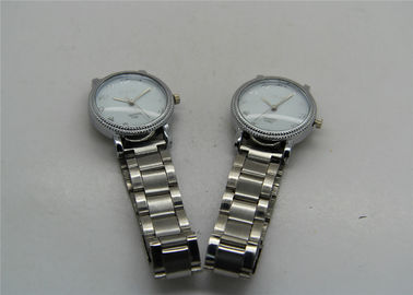Cas analogue de finition modelée de cadran de noir de montre de courroie en métal de mouvement de Madame Japon