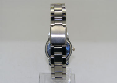 Montre de courroie en métal de courroie d'acier inoxydable avec l'encadrement et le disque de faux
