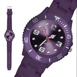 Bracelet de montres unisexe fait sur commande promotionnel de courroie de silicone 43mm avec la courroie d'Adjudable