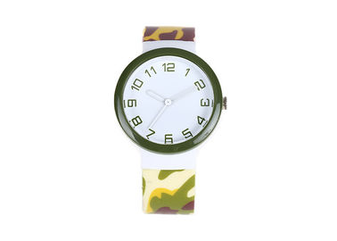 Montre en plastique adolescente de quartz de bande d'unité centrale de 3 atmosphères, cas de dos d'acier inoxydable
