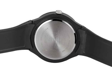 Montre en plastique de quartz de monsieurs analogues noirs frais de sport Japon Movt avec la batterie