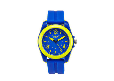 Montre en plastique colorée promotionnelle de quartz avec le visage de PMMA, montres-bracelet pour des garçons