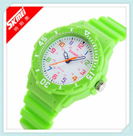 Montre en plastique de quartz de résistant à l'eau d'atmosphère avec le mouvement/batterie du Japon