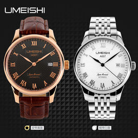 Montre-bracelet japonaise en verre durs de mouvement de Cusomized pour l'homme d'affaires