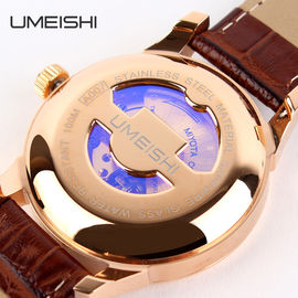 Montre-bracelet japonaise en verre durs de mouvement de Cusomized pour l'homme d'affaires